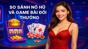 So sánh nổ hũ và game bài đổi thưởng
